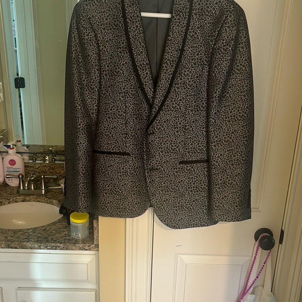 Men's Black n Gray Blazer